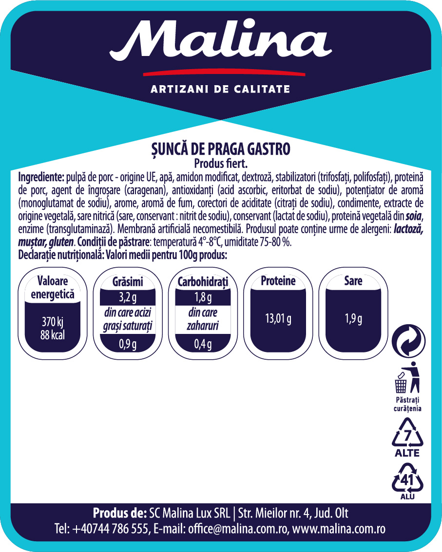 Suncă de Praga Gastro